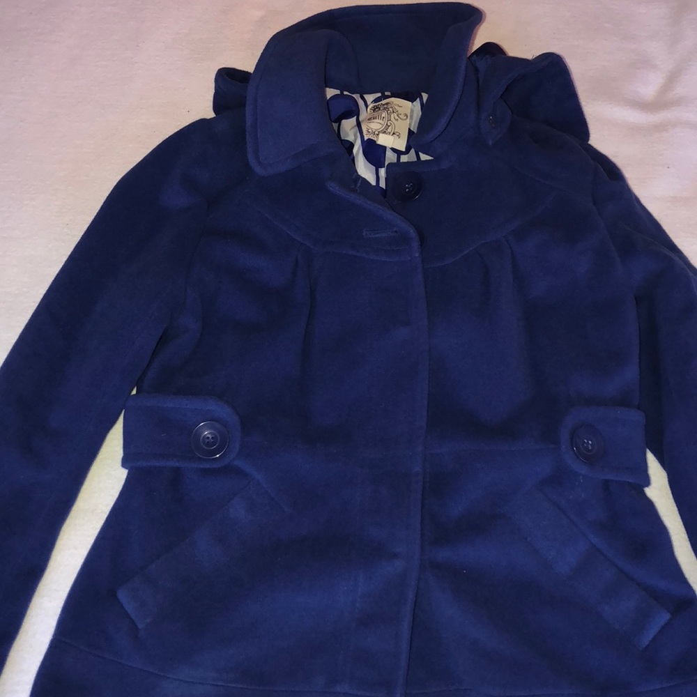 Never worn: royal blue tulle jacket